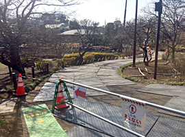 工事用樹脂製敷板　Ｗボード　使用実績例 横浜市公園工事