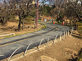 工事用樹脂製敷板　Ｗボード　使用実績例 横浜市公園工事